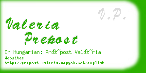 valeria prepost business card